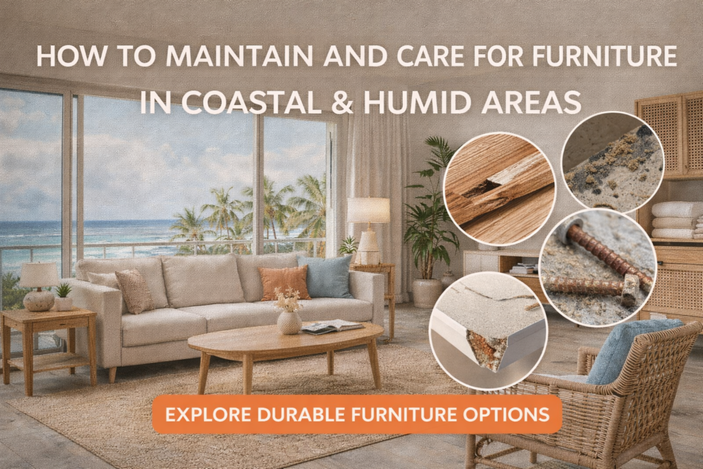 How to Maintain and Care for Furniture in Coastal & Humid Areas