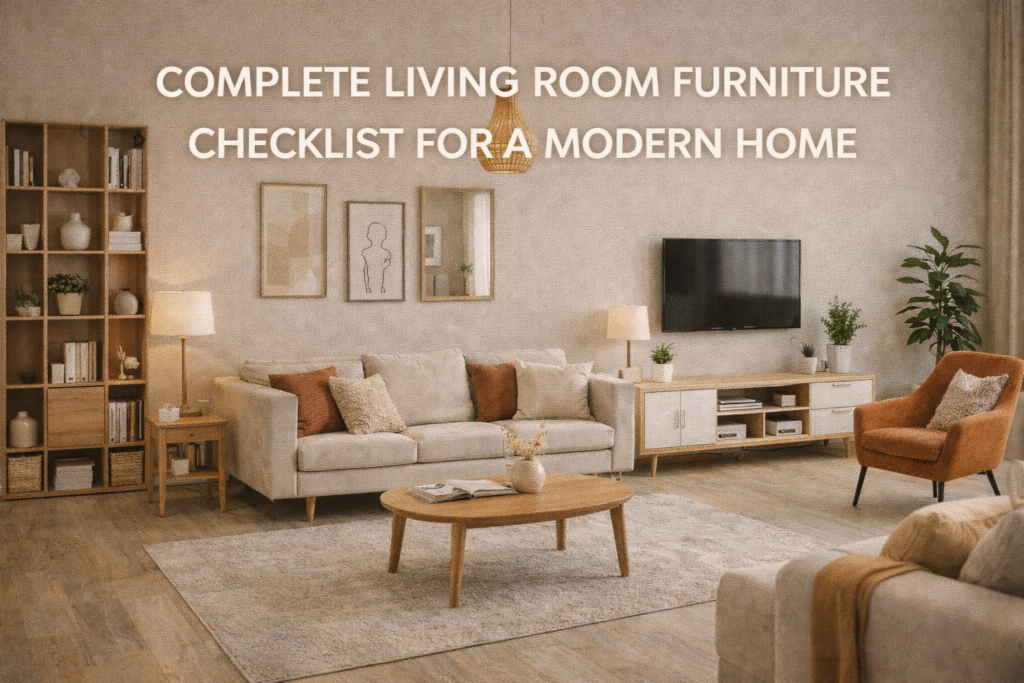 Complete Living Room Furniture Checklist for a Modern Home