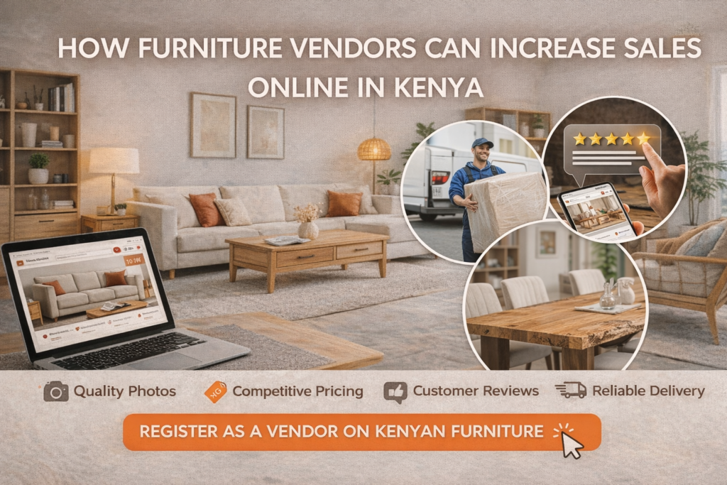 How Furniture Vendors Can Increase Sales Online in Kenya